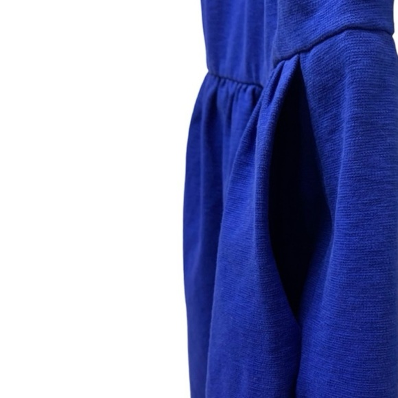 J. Crew Daybreak Dark Ocean Fit & Flare Sleeveless Dress with Pockets Size XS - Picture 4 of 7